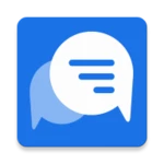 #sms messenger android application logo